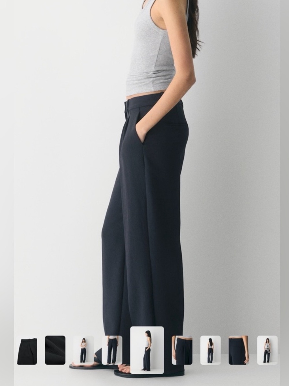 The Effortless Pant - Lo-Rise Crepette -Short - Picture 2 of 7